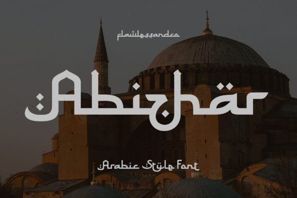 Abizhar Arabic Display Font for Modern Web Design