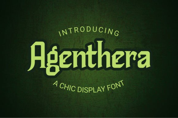 Agenthera Display Font Review for Editorial Design