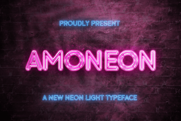 Amoneon: A Futuristic Display Font for Bold Editorial Design