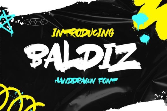 Baldiz Hand-Painted Typeface for Editorial Design
