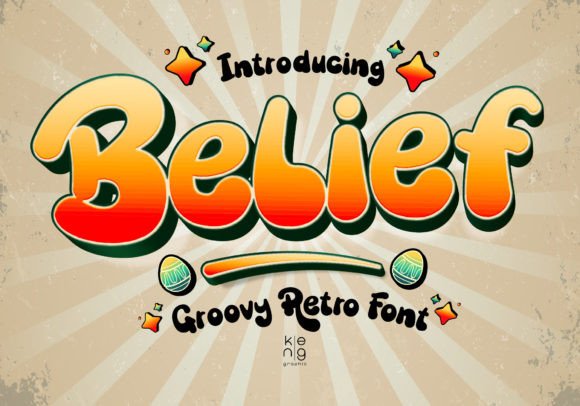 Belief: A Groovy Retro Display Font for High-Impact Campaigns