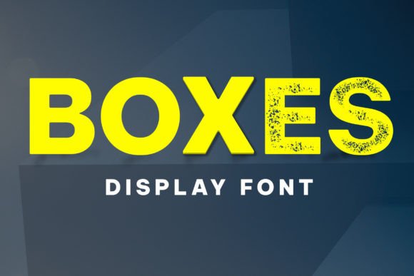 Boxes Vintage Display Font for Retro Campaign Design