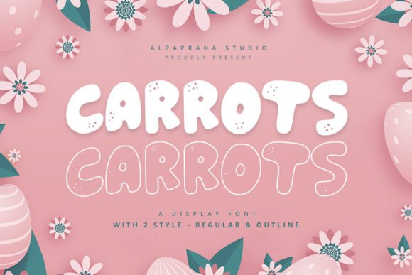 Carrots Display Font: Playful Typography for Editorial Design