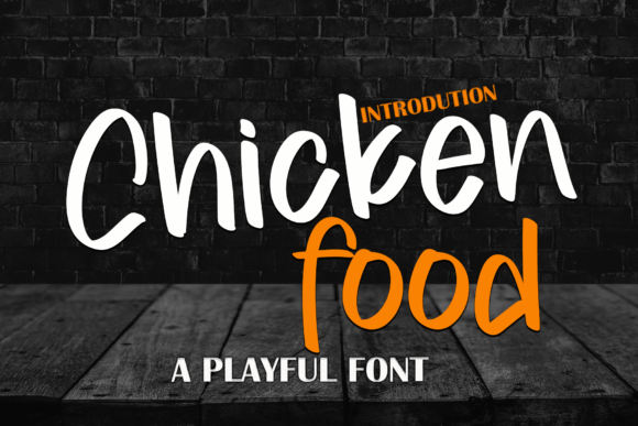 Chicken Food Typeface for Modern Campaign Design
