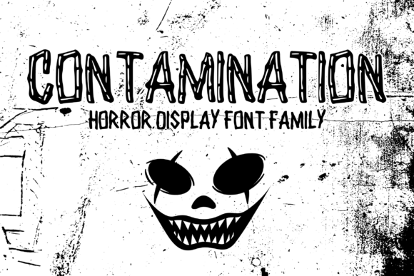 Contamination: A Horror Display Font for Dark Brand Identity
