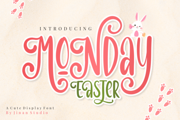Easter Monday: The Cute Handwritten Display Font for Brand Identity