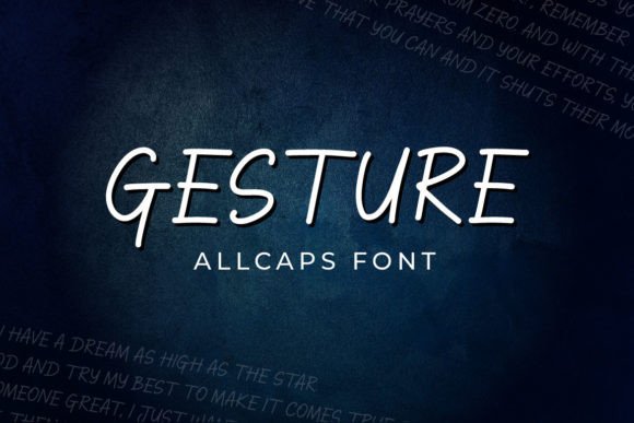 Gesture: A Sleek Display Font for Modern Brand Identity