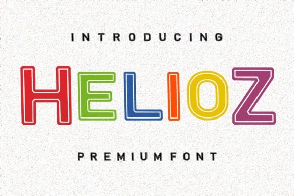 Helioz: The Friendly Display Font for Bold Brand Identity