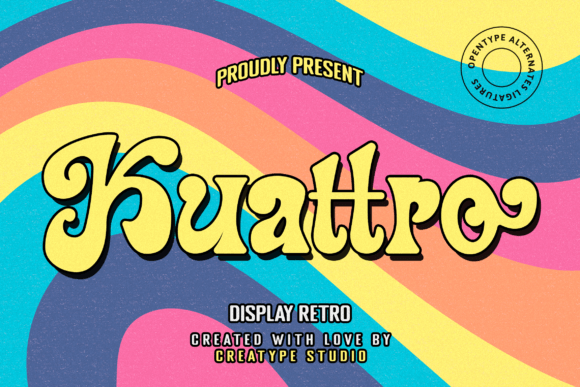 Kuattro Retro Typeface Review for Makers
