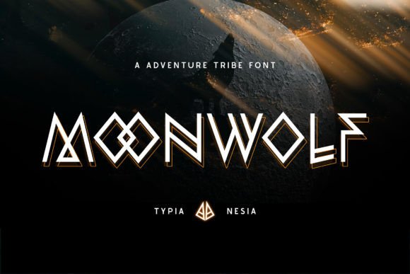 Moonwolf Typeface: Bold Display Fonts for Futuristic Web Design