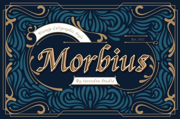 Morbius Display Font: Authentic Calligraphy for Digital Brands