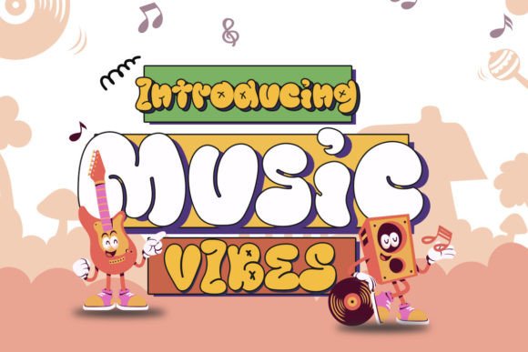 Music Vibes: A Retro Display Font for Handmade Branding