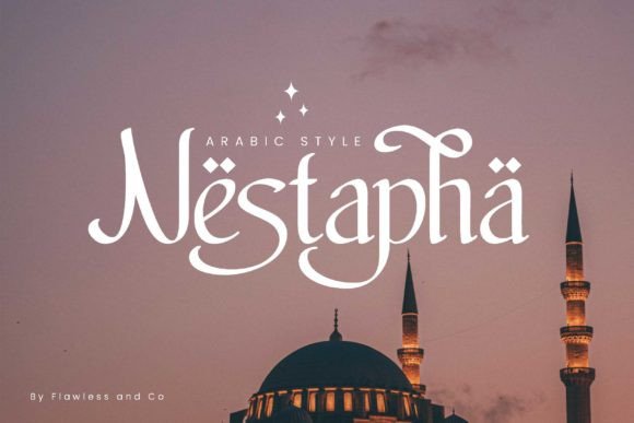 Nestapha Arabic Display Font for Elegant Branding