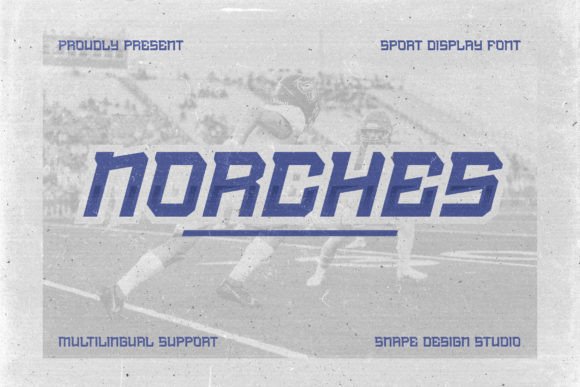 Norches: The Sporty Display Font for Bold Brand Identity