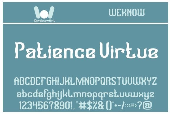 Patience Virtue Typeface for High-Impact Campaign Headlines