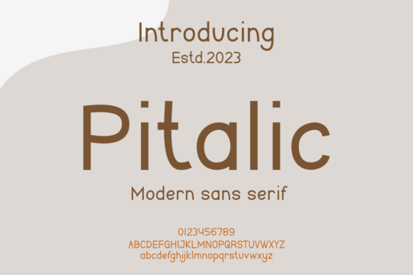 Pitalic Typeface: Elevating Digital Brand Elegance