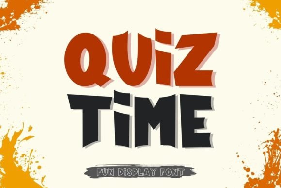 Quiz Time Typeface for Bold Web Headlines