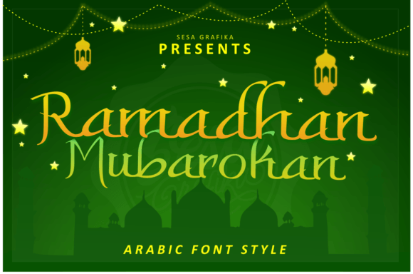 Ramadhan Mubarokan: The Arabic-Inspired Display Typeface for Seasonal Creators