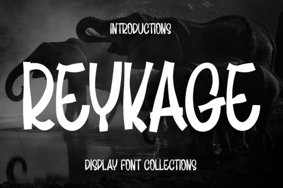 Reykage: A Handwritten Display Font for Luxury Brand Identity