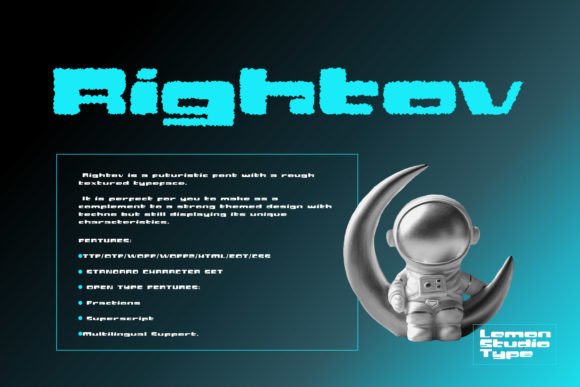 Rightov Display Font Review for Bold Craft Branding