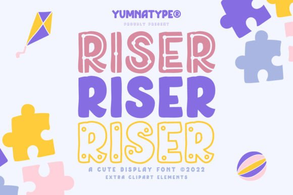 Riser: A Warm Uppercase Display Font for Modern Branding
