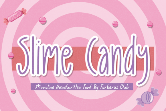 Slime Candy Handwritten Script Font for Classic Branding