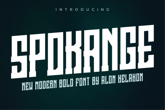 Spokange Display Font for Editorial Design Projects