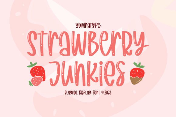 Strawberry Junkies: The Playful Display Font for Engaging Web Design