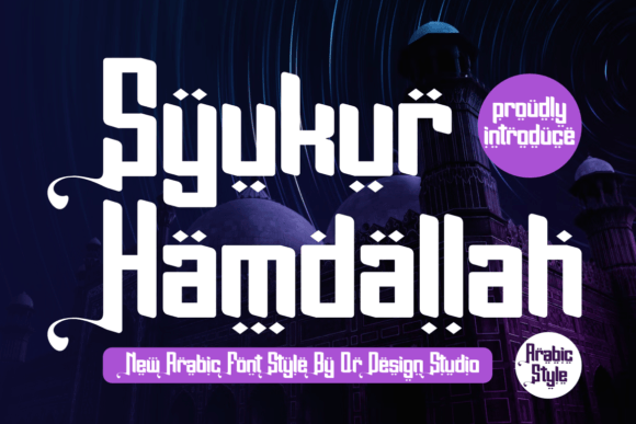 Syukur Hamdallah: Bold Display Fonts for Handmade Branding