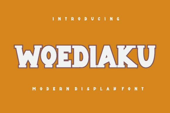 Woediaku: The Bold Display Font That Transforms Small Business Branding